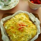 キャベツたっぷり目玉焼きトースト