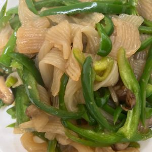 ここあの作ってみた!投稿(旨みたっぷり！【ピーマンと白滝の中華炒め】作り置きにも)