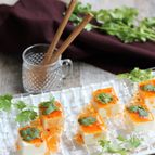 冷製ピリ辛ラー油あんかけ豆腐