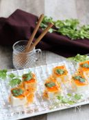 冷製ピリ辛ラー油あんかけ豆腐