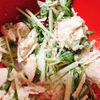 418913の作ってみた!投稿(市販に負けない自慢の味♡手作りごまドレdeささみと水菜サラダ)