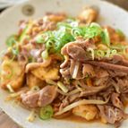 [厚揚げ入り豚キムチ]たっぷりもやしでヘルシー♪