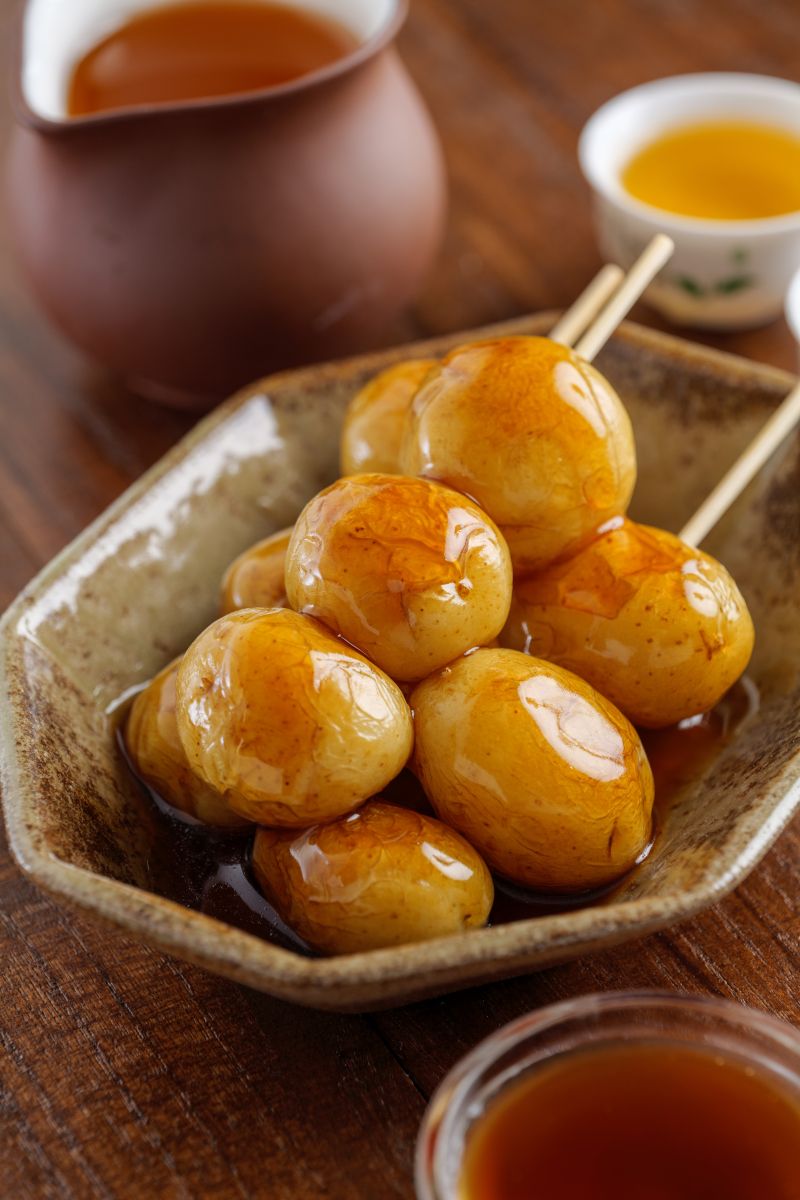 つい手が伸びちゃう♪】コロコロ新じゃがのみたらし団子風 | レシピ