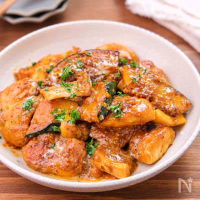 【鶏肉とかぼちゃのカレーマスタードソース】想像を超える…！
