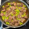 【砂肝と枝豆の塩麹焼き】コリコリ食感がたまらない!の工程3