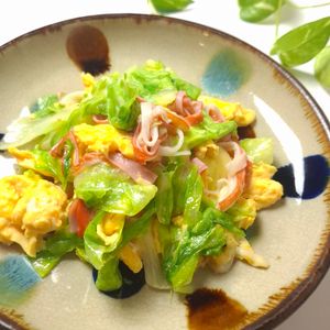 とのちゃまの作ってみた!投稿(【カニたまレタスの中華炒め】シャキシャキ食感が美味しい♪)