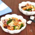 完成まで5分！タコと叩ききゅうりのオイキムチ和え