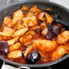 『鶏むね肉となすのトマト煮込み』お肉やわらか♪なすはとろん♡の工程5