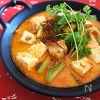 豆腐とサーモンのスンドゥブミルク汁
