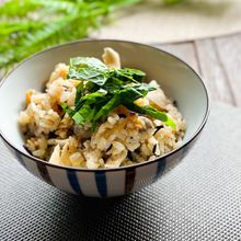 あさりとひじきの炊き込みご飯