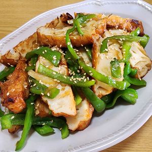 ナムディの作ってみた!投稿(さつま揚とピーマンの甘辛きんぴら【#作り置き #お弁当】)