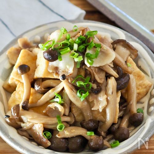 節約食材でボリューム満点【厚揚げとしめじの中華風炒め煮】