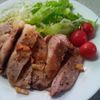 メイプルの作ってみた!投稿(がっつりコク旨！お肉柔らか！ガーリックペッパーポークステーキ)