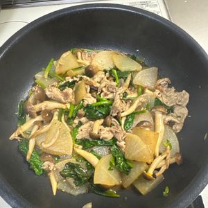 ともじつの作ってみた!投稿(【大根と豚こまのポン酢炒め】味付け簡単！コスパ抜群◎)