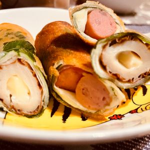ちひろの作ってみた!投稿(簡単おいしい♩ちくわチーズの大葉春巻き)