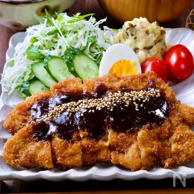 ご飯が進む！ガッツリ美味しい♡『味噌だれ豚カツ』