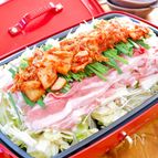 重ねて蒸すだけ！『キムチ鍋風豚しゃぶ蒸し』