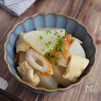 【味しみ♪大根とちくわの煮物】下茹では電子レンジにお任せ！