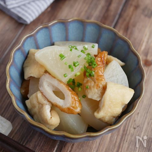 【味しみ♪大根とちくわの煮物】下茹では電子レンジにお任せ！