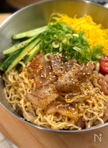 また食べたくなる！焼肉だれ冷やし中華🍜
