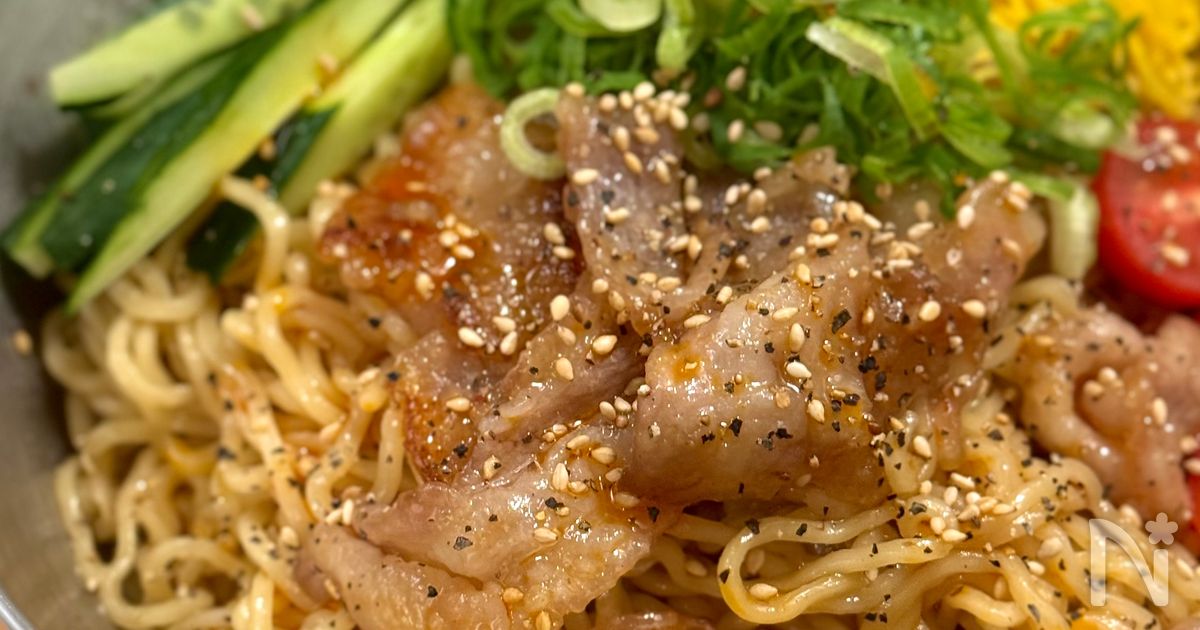 また食べたくなる！焼肉だれ冷やし中華🍜