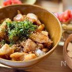10分で完成！【鶏たたきレンコン丼】
