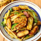 ワンパン10分！【白身魚揚げとじゃがいものカレーバター炒め】