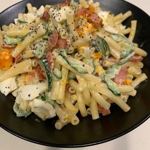 ぐ〜たら子の作ってみた!投稿(居酒屋風【マカロニサラダ】今日のおつまみ)