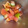 おかかわさびトマト納豆ぶっかけ蕎麦の工程1