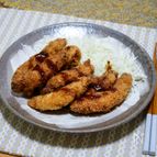 下味つけて「鶏ささみ肉のソースフライ」