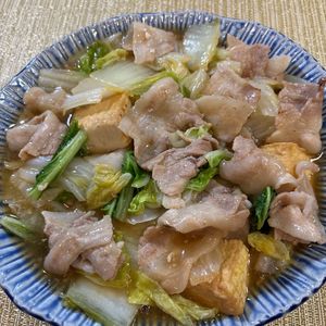 楽ラク手抜キッチン🐶🐾の作ってみた!投稿(旨み爆発♪【白菜と豚バラと厚揚げのうまとろ煮】)