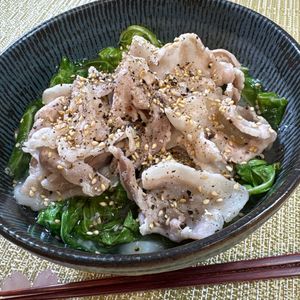 楽ラク手抜キッチン🐶🐾の作ってみた!投稿(作業1分！最高に簡単なコクうま塩だれうどん)