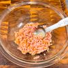 レンチン麻婆厚揚げそぼろの工程1