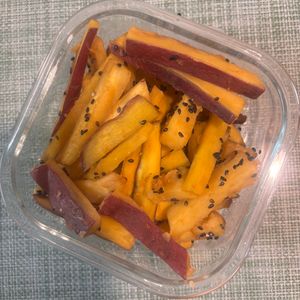 なつみの作ってみた!投稿(食材1つ！箸が止まらん【さつまいもの甘酢きんぴら】お弁当にも)