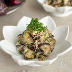 【定番かんたん副菜】簡単ご飯がすすむ！【塩もみ薬味なす】
