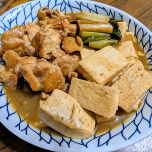 1399119の作ってみた!投稿(材料3つ！10分で味しみ♪【焼きねぎ鶏豆腐】)
