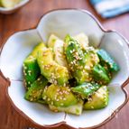 【アボカドと長いもオクラの胡麻つゆ和え】食感◎ごま油香る♬︎