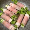中華風ごまだれ♪水菜の肉巻きの工程3