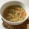 yuruの作ってみた!投稿(ごま油香る♩卵とえのきの塩にんにくスープ)
