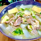 ＼大根大量消費／ワンパン10分【大根と白菜の中華あんかけ】