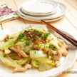鶏むね肉と白菜のザーサイ炒め