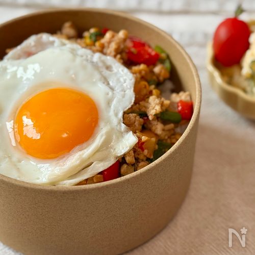 10分で完成!【和風納豆ガパオライス】