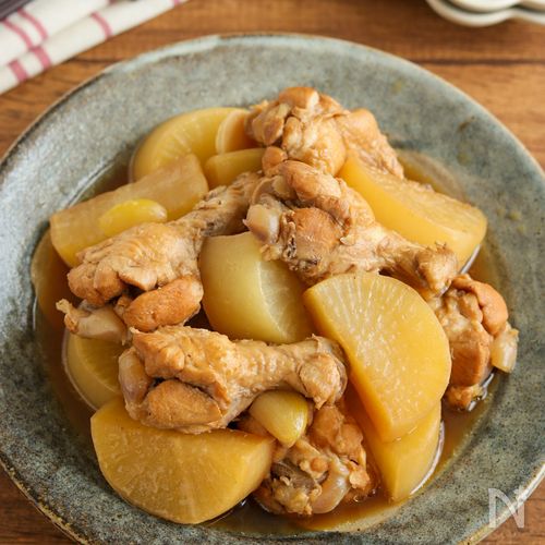 炊飯器にお任せ♡手羽元と大根のさっぱり煮