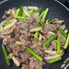 873066の作ってみた!投稿(【牛肉とにんにくの芽の中華炒め】調味料全て小さじ2！)
