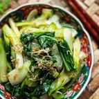 青梗菜とカリカリちりめんじゃこの中華サラダ