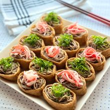 さっぱりと♡冷たい蕎麦いなり