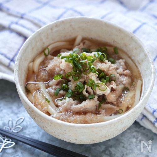 優しい味で、ほっ…♡【肉みぞれうどん】