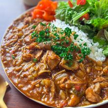 白菜とごぼうの無水カレー
