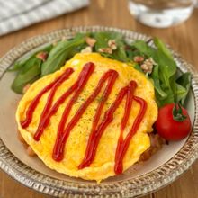 電子レンジで作る【ぱぱっと！オムライス】