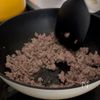 栄養満点！ワンパンで♡ひき肉と小松菜のあんかけ丼の工程1